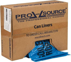 PRO-SOURCE - 45 Gal Capacity, Blue, Hazardous Waste Bag - 1.3 mil Thick x 37" Wide x 50" High, Roll - Exact Tool & Supply