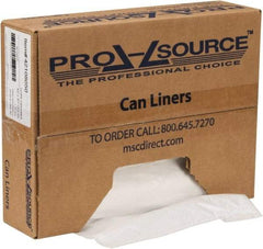 PRO-SOURCE - 1.1 mil Thick, Heavy-Duty Trash Bags - Hexene Resins, Roll Dispenser, 43" Wide x 47" High, Clear - Exact Tool & Supply