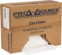 PRO-SOURCE - 1.1 mil Thick, Heavy-Duty Trash Bags - Hexene Resins, Roll Dispenser, 40" Wide x 46" High, White - Exact Tool & Supply