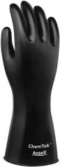 Ansell - Size M (8), 12" Long, 8 mil Thick, Viton Chemical Resistant Gloves - Exact Tool & Supply