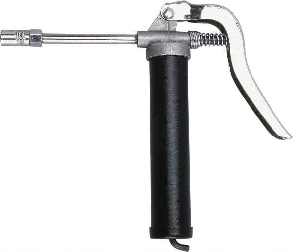PRO-LUBE - 3,000 Max psi, Rigid Pistol Grease Gun - 3 oz Capacity, 1/8 Thread Outlet, 67 Strokes per oz, Cartridge Fill - Exact Tool & Supply