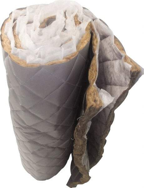 Singer Safety - 25' Long x 48" Wide, Fiberglass Roll - ASTM E-84 Specification, Metallic Gray - Exact Tool & Supply