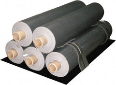 Singer Safety - 30' Long x 53" Wide x 0.11" Thick, Barium Sulfate Loaded Vinyl Roll - Federal Test Standard 191, Method 5903 Specification, Black - Exact Tool & Supply
