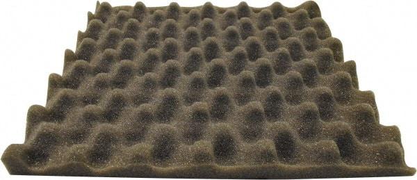Singer Safety - 27" Long x 54" Wide, Polyester Polyurethane Convoluted Foam - Dept of Transportation MVSS #302, Underwriters Laboratories UL94 #HF-1 Specification, Charcoal Gray - Exact Tool & Supply