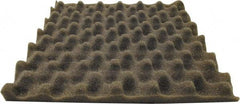 Singer Safety - 27" Long x 54" Wide, Polyester Polyurethane Convoluted Foam - Dept of Transportation MVSS #302, Underwriters Laboratories UL94 #HF-1 Specification, Charcoal Gray - Exact Tool & Supply