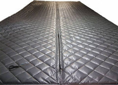 Singer Safety - 25' Long x 48" Wide, Fiberglass Roll - ASTM E-84 Specification, Metallic Gray - Exact Tool & Supply