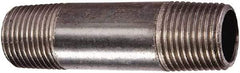 Value Collection - Schedule 80, 3" Diam x 4" Long Black Pipe Nipple - Seamless - Exact Tool & Supply