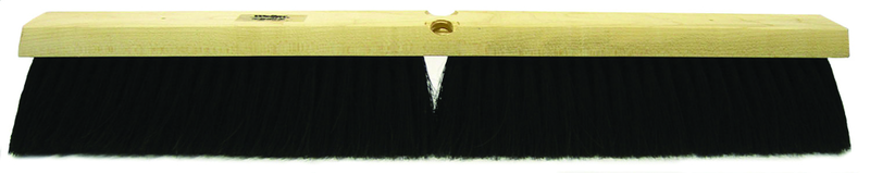 24" Black Tampico Coarse Sweeping - Broom Without Handle - Exact Tool & Supply