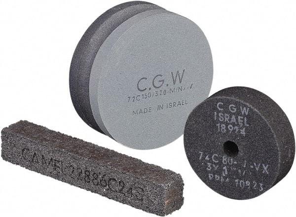 Camel Grinding Wheels - 24 Grit Silicon Carbide Rectangular Dressing Stick - 6 x 1 x 1, Coarse Grade, Vitrified Bond - Exact Tool & Supply