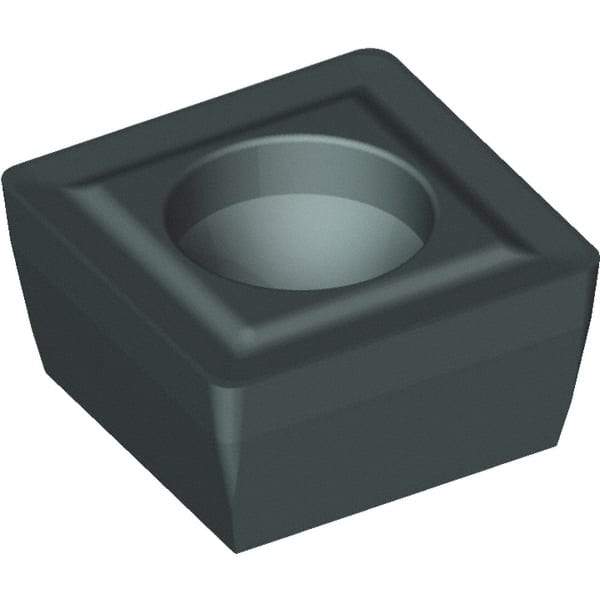 Kennametal - SPPX09T308 FP Grade KCU25 Carbide Indexable Drill Insert - TiCN/Al2O3 Finish, Square, 3/8" Inscribed Circle - Exact Tool & Supply