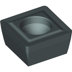 Kennametal - SPPX09T308 FP Grade KCU25 Carbide Indexable Drill Insert - TiCN/Al2O3 Finish, Square, 3/8" Inscribed Circle - Exact Tool & Supply