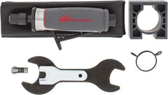 Ingersoll-Rand - 1/4" Collet, Straight Handle, Straight Air Die Grinder - 25,000 RPM, Rear Exhaust, 25 CFM, 0.4 hp, 1/4" Inlet - Exact Tool & Supply