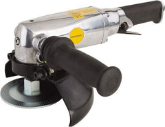 Value Collection - 7" Wheel Diam, 8,500 RPM, Pneumatic Angle & Disc Grinder - 5/8-11 Spindle, 6 CFM, Front Exhaust - Exact Tool & Supply