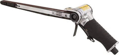 Value Collection - 1/2 x 24 Inch, 20,000 RPM Air Belt Sander - 0.45 Hp, 4 CFM Air Consumption, Rear Exhaust - Exact Tool & Supply
