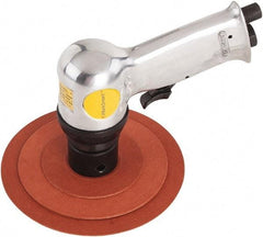 Value Collection - 16,000 OPM, 4 CFM Air Consumption, 90 psi Air Pressure, Palm Air Orbital Sander - Round Pad, 1/4 NPT Inlet - Exact Tool & Supply