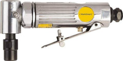 Value Collection - 1/4" Collet, Angle Handle, Air Angle Die Grinder - 22,000 RPM, Front Exhaust, 4 CFM, 0.3 hp, 90 psi, 1/4 NPT Inlet - Exact Tool & Supply