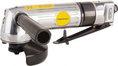 Value Collection - 4" Wheel Diam, 11,000 RPM, Pneumatic Angle & Disc Grinder - 3/8-24 Spindle, 6 CFM, Front Exhaust - Exact Tool & Supply