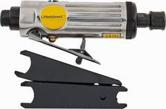 Value Collection - 1/4" Collet, Straight Handle, Air Straight Die Grinder - 22,000 RPM, Rear Exhaust, 4 CFM, 0.45 hp, 90 psi, 1/4 NPT Inlet - Exact Tool & Supply
