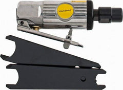 Value Collection - 1/4" Collet, Straight Handle, Air Straight Die Grinder - 25,000 RPM, Front Exhaust, 4 CFM, 0.3 hp, 90 psi, 1/4 NPT Inlet - Exact Tool & Supply