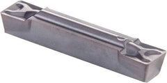 Kennametal - 0405G GMN Grade KCU10, 4.05mm Cutting Width Carbide Grooving Insert - 3.63mm Max Depth of Cut, Neutral, 0.41mm Corner Radius, AlTiN Finish - Exact Tool & Supply