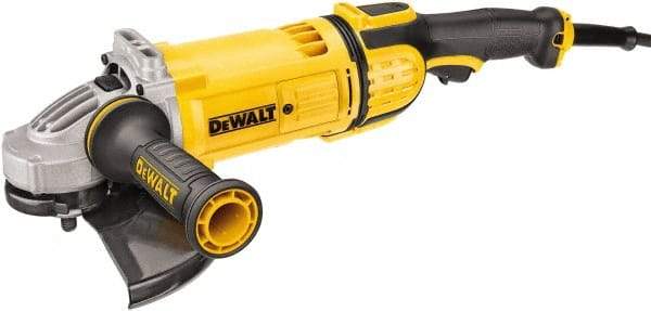 DeWALT - 9" Wheel Diam, 6,500 RPM, Corded Angle & Disc Grinder - 5/8-11 Spindle, 120 Volts - Exact Tool & Supply