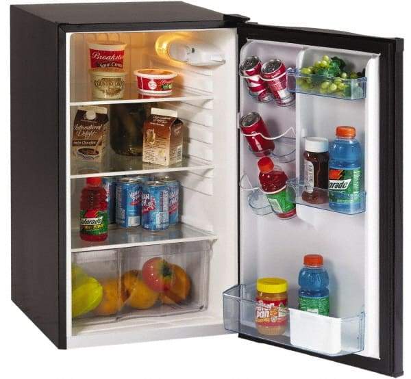 Avanti - Refrigerators Capacity: 4.4 Cu Ft Color: Black - Exact Tool & Supply