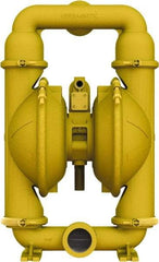 Versa-Matic - 3" NPT, Air Operated Diaphragm Pump - Buna-N Diaphragm, Aluminum Housing - Exact Tool & Supply