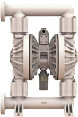 Versa-Matic - 2" NPT, Air Operated Diaphragm Pump - Buna-N Diaphragm, Polypropylene Housing - Exact Tool & Supply
