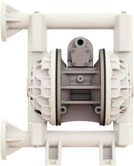 Versa-Matic - 1" NPT, Air Operated Diaphragm Pump - Buna-N Diaphragm, Polypropylene Housing - Exact Tool & Supply