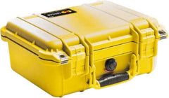 Pelican Products, Inc. - 11-5/8" Wide x 6" High, Clamshell Hard Case - Yellow, Polyethylene - Exact Tool & Supply