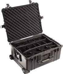 Pelican Products, Inc. - 19-11/16" Wide x 11-7/8" High, Clamshell Hard Case - Black, Polyethylene - Exact Tool & Supply