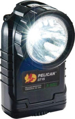 Pelican Products, Inc. - White LED Bulb, 233 Lumens, Right Angle Flashlight - Black Plastic Body, 4 AA Alkaline Batteries Not Included - Exact Tool & Supply