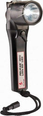 Pelican Products, Inc. - White LED Bulb, 183 Lumens, Industrial/Tactical Flashlight - Black Plastic Body, 4 AA Alkaline Batteries Included - Exact Tool & Supply
