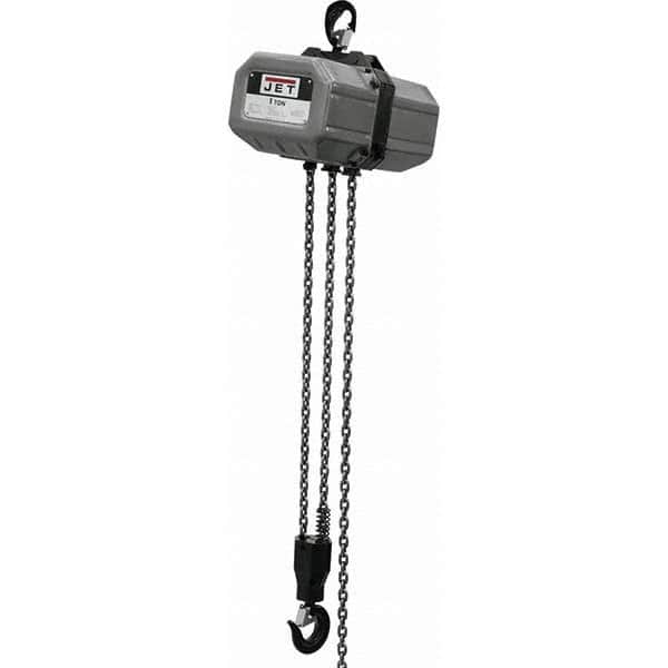 Jet - Electric Hoists Type: Electric Hoist Load Capacity (Ton): 1 - Exact Tool & Supply