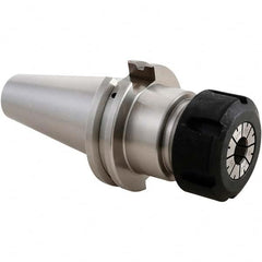 Techniks - 1/8" x 1" CAT40 Dual Contact Taper ER40 Collet Chuck - Exact Tool & Supply