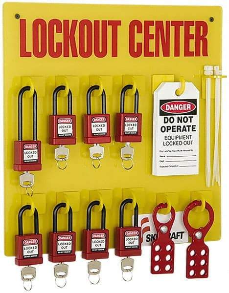 Ability One - Equipped Lockout Device & Tag Station - Exact Tool & Supply