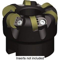 Kennametal - 50mm Cut Diam, 1/4" Max Depth, 22mm Arbor Hole, 6 Inserts, RNGN120400 Insert Style, Indexable Copy Face Mill - KCRA Cutter Style, 23,700 Max RPM, 40mm High, Series KCRA - Exact Tool & Supply