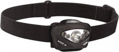 Princeton Tec - White LED Bulb, 150 Lumens, Hands-free Flashlight - Black Plastic Body, 3 AAA Alkaline Batteries Included - Exact Tool & Supply