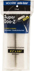 Wooster Brush - 3/8" Nap, 6-1/2" Wide Paint Mini Roller - Medium Texture, Woven - Exact Tool & Supply