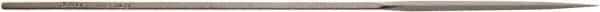 Value Collection - 5-1/2" Needle Precision Swiss Pattern Three Square File - 7/64" Width Diam, Die Sinker's Handle - Exact Tool & Supply