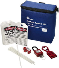 Ability One - 24 Piece Lockout Tagout Kit - Keyed Differently, Comes in Carrying Case - Exact Tool & Supply