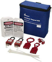 Ability One - 26 Piece Lockout Tagout Kit - Keyed Differently, Comes in Carrying Case - Exact Tool & Supply