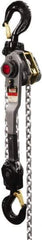 Jet - 12,000 Lb Lifting Capacity, 10' Lift Height, Lever with Overload Protection Hoist - Made from Chain, 64 Lb Avg Pull to Lift Rated Load - Exact Tool & Supply