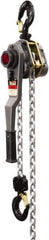 Jet - 6,000 Lb Lifting Capacity, 15' Lift Height, Lever with Overload Protection Hoist - Made from Chain - Exact Tool & Supply