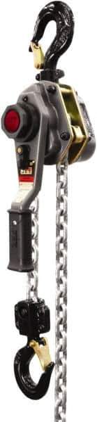 Jet - 5,000 Lb Lifting Capacity, 20' Lift Height, Lever with Overload Protection Hoist - Made from Chain - Exact Tool & Supply