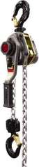Jet - 5,000 Lb Lifting Capacity, 20' Lift Height, Lever with Overload Protection Hoist - Made from Chain - Exact Tool & Supply