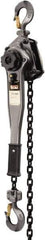 Jet - 3,000 Lb Lifting Capacity, 15' Lift Height, Lever Hoist - Made from Chain, 49 Lb Avg Pull to Lift Rated Load - Exact Tool & Supply