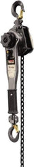 Jet - 1,500 Lb Lifting Capacity, 10' Lift Height, Lever Hoist - Made from Chain, 31 Lb Avg Pull to Lift Rated Load - Exact Tool & Supply
