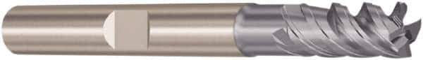 Seco - 12mm, 26mm LOC, 12mm Shank Diam, 83mm OAL, 4 Flute, Solid Carbide Square End Mill - Single End, SIRON-A Finish, Spiral Flute, 48° Helix, Right Hand Cut, Right Hand Flute, Series JS554 - Exact Tool & Supply
