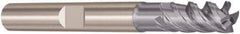 Seco - 8mm, 18mm LOC, 8mm Shank Diam, 63mm OAL, 4 Flute, Solid Carbide Square End Mill - Single End, SIRON-A Finish, Spiral Flute, 48° Helix, Right Hand Cut, Right Hand Flute, Series JS554 - Exact Tool & Supply